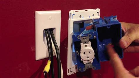 junction box is too recessed|recessed outlet box for tv.